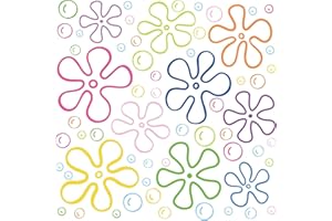 WOFEU 177 Pièces Fleurs Bulles Décalques muraux,Décorations murales pour la fête d'anniversaire sous la mer, autocollants à bulles colorés pour la chambre à coucher, la salle de bain et les enfants