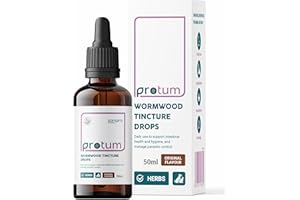 Zanipro Wormwood Drops for Dog Wormer - 100% Natural Dogs & Cat Worming Treatment, Liquid Wormer for Dogs, Kitten & Puppy Wormer Dog Digestive Supplements with Quassia & Black Walnut | 50ml