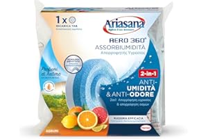 Ariasana Aero 360° Ricarica TAB Agrumi per Dispositivo Aero 360° kit, Assorbi Umidità in Tab Profumata Energizzante, Elimina i Cattivi Odori, Aromaterapia, 1 TAB da 450g