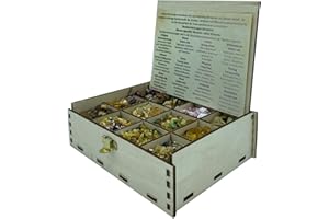 Heilkräuter Manufaktur Räucherbox Geschenkbox mit 12 Sorten Räuchermischungen Rituale im Jahreskreis, Jahreszeiten, 14 x 10 x 4 cm