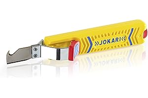 ‎BEST PRICE SQUARE JOKARI original Kabelmesser Standard Nr. 28H zum Abisolieren von Rundkabel (z.B.NYM/NYY) 8 bis 28mm Ø, mit Hakenklinge