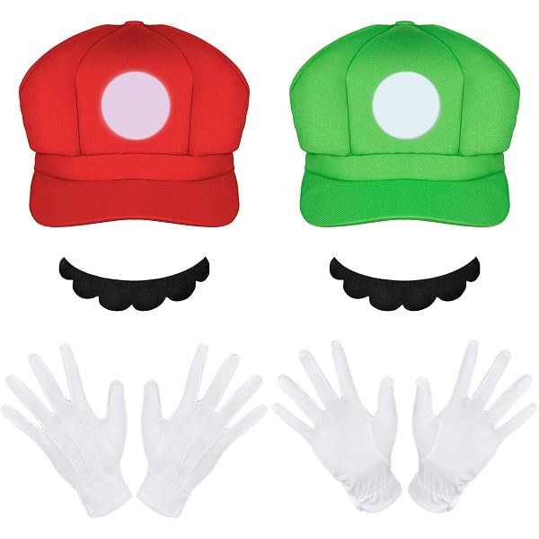 Marrio Cappellino Baseball, 2PCS Marrio Cappello Da Sole Berretto Da Baseball Dei Cartoni Per Bambini Cappello Protezione Solare In Cotone Ricamo Regolabile Set Di Sole Regali Per Bambini - 4
