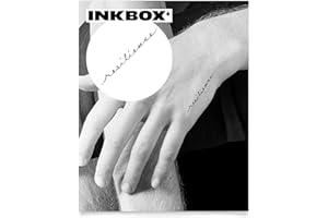 ‎INKBOX Inkbox Temporary Tattoos, Semi-Permanent Tattoo, One Premium Easy Long Lasting, Waterproof Temp Tattoo with For Now Ink - Lasts 1-2 Weeks, Resilience, 2 x 2 in