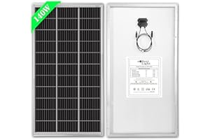 Collect Light 140W 12 Volt Solarpanel monokristallin Solarmodul Photovoltaik Solarzelle Ideal zum Aufladen von 12V Batterien Wohnmobil Garten Camper