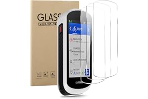 KUSINHOKA [3 Pezzi] Vetro Temperato per Garmin Edge Explore 2 Pellicola Protettiva, HD Clear Protezione Schermo [Anti-Graffio] Trasparente Pellicola per Garmin Edge Explore 2 Bicicletta Navi
