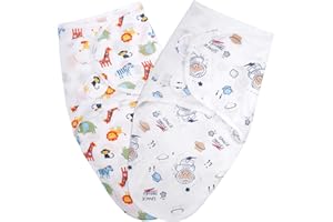 Vicloon Otulacz 3-6 Miesięcy, Otulacza Niemowlęcego, 100% Bawełna Organiczna, Bezpieczeństwo, Uniwersalny Regulowany Otulacz dla Niemowląt Noworodek