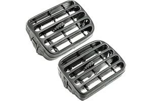 Twowinds - Grille de Ventilation Compatible avec Renault Clio 2 (1998-2001), Thalia (2001-2006) - Tableau de Bord - Aérateurs Climatisation - Gauche et Droite - 7702258280-7702258279 - Noir