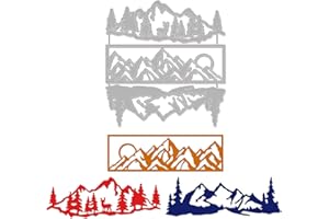 GLOBLELAND Montagna e Albero Fustelle Metallo Die Cuts Goffratura Stencil Modello per la Carta Card Making Decorazione Fai da Te Scrapbooking Album Craft Decor