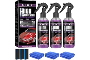 CFYYFC High Protection 3in1 Spray, 300 ml Nano Spray Auto Keramikversiegelung, Auto-Nano-Beschichtungsspray, Autolack Außen Restaurator Autopolitur, Car Nano Kratzer Spray (3 Stücke)