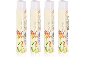 Acooruiteng Radiergummi 4 Stück Radiergummi 2B Weich Radiergummis Weiß Radierer Bleistift Radiergummi Set Eraser für Schulen Skizzen Büro Zeichen