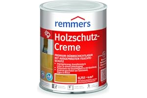 Remmers Holzschutz-Creme 3in1 eiche hell, 0,75 Liter, tropffreie Holzlasur für aussen, 3in1: Imprägnierung, Grundierung & Lasur in EINEM Arbeitsgang