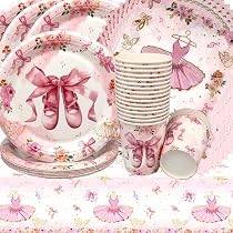 2 Pezzi Striscioni con Ballerine di Danza Classica, Rosa Decorazioni Ballerina Ballerina che Balla Ghirlanda Appesa Decorazioni per Feste a Tema
