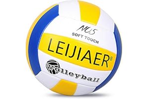 TFCIOD Pallone da Pallavolo, Taglia Ufficiale 5 Pallone Beach Volley, Sport Soft Touch Pallone Volley per Bambini Adulti, per Giochi Interni ed Esterni, Pallavolo Con Pompa