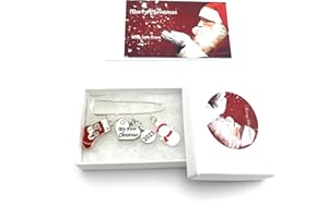 LIBBY'S MARKET PLACE My First Christmas 2023 Keepsake Nappy Pin with Gift Box & Gift Card - Snowman, Christmas Stocking