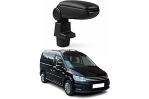 ‎OMAC OMAC Mittelarmlehne Armlehne Mittelkonsole kompatibel mit VW Caddy 2003-2020 PU-Leder Schwarz