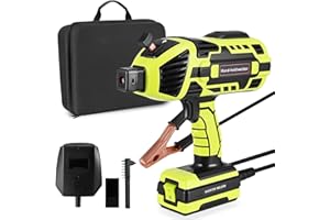 Krovtoy Upgraded Welding Machine, 220V Handheld Welder with IGBT Inverter 6 Variable Current Adjustment,20-120Amp Adjustable Output Current,Suitable for 3/32″- 1/8″ (2.5-3.2mm) Welding rods (Green)