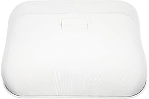 Happyyami Telo di copertura per mosche in ferro, rettangolare, per alimenti, frutta, verdura, formaggio, torte, tavolo da pranzo, protezione anti-zanzare, ristorante, cucina, picnic, bianco