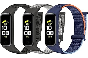 TumpCez Solo Loop Nylon Strap Only Compatible with Samsung Galaxy Fit 2 Strap for Women Men, Adjustable Sports Replacement Wristband for Galaxy Fit 2