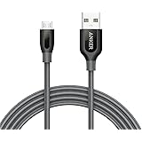 Anker PowerLine+, Cavo Micro USB in Nylon e Fibra Interna in Aramide, Grigio, 180 cm