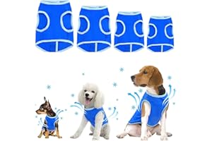 Zunea Dog Cooling Vest for Small Medium Large Dogs Breathable Chill Out Cool Jacket Summer Soft Anti Heat Swamp Cooler Coat for Outdoor Hiking Training - S