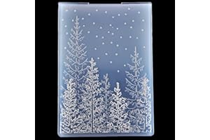 Kwan Crafts 3D Albero Bosco Sfondo Plastica Goffratura Cartelle per la Carta Fare Scrapbooking e Altri Artigianati di Carta 3050933
