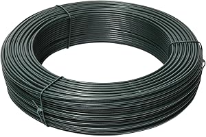 WERKA PRO Plastbelagd järntråd med stöd Ø 1,6 mm 50 m grön | Mångsidig, utomhus- och inomhusbruk, gör-det-själv, fäktstillbeh