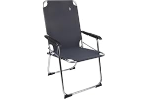 Bo-Camp Copa Rio Comfort - Sedia da campeggio pieghevole in alluminio