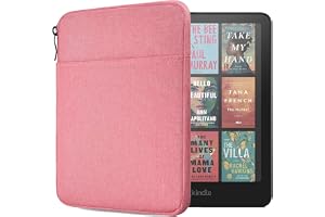 Flyorigin 6-7“ E-Reader Sleeve Case for Kindle & Kobo Paperwhite Colorsoft | Front Pocket, Heavy Duty Protection, Water-Resistant , Shockproof Soft Lining, Slim & Lightweight