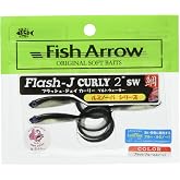 Fish Arrow Flash-J Curly SW 2" (5 adet/paket) #L152 Black/blue luminova Olta