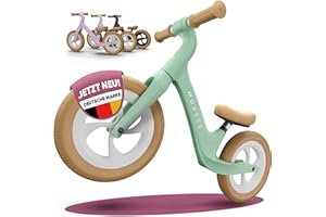 ‎MOREEZ MOREEZ® Laufrad ab 2 Jahre [2-5 Jahre] Ultraleichtes Kinder-Laufrad mit Sturzschutz, Ergonomischer Sitz, 50Kg Pannensichere 12 Zoll Räder, rutschfeste Fußstütze, Höhenverstellbar Mädchen Junge