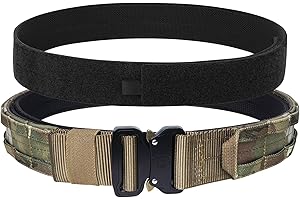 KRYDEX GEAR Taktischer Gürtel mit Schnellverschluss 1,75 Zoll Taktischer Gürtel mit 1,5 Zoll Innengürtel Militär Schwerlast Molle Gürtels Arbeitsgürte Hochleistungsgürtel für Herren