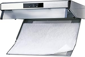 WENKO Filtre à graisse de hotte d'aspiration - pour toutes les hottes d'aspiration courantes, Polyester, 57 x 47 cm, Blanc