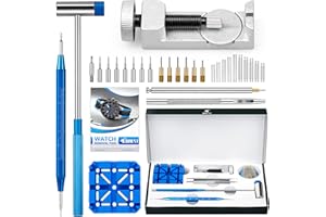 JOREST Zestaw narzędzi do demontażu ogniw zegarka, do naprawy zegarków, do regulacji paska zegarka, z instrukcją obsługi (może nie być dostępna w j. polskim)