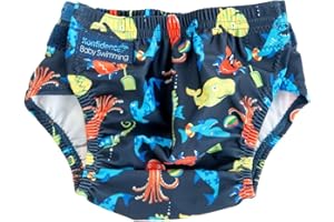 Konfidence Splashy AquaNappy - Our Reusable Eco-Friendly One Size Fits All Swim Nappy Made with Recycled Plastics up to 30 Months - Easy to Clean & Machine Washable