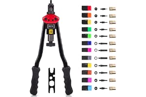 RZX 40,6 cm nit mutter verktyg hand persienn nitar, RIVNUT nitverktyg med mutterinställningssystem totalt 12spindlar M3 M4 M5