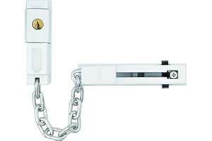 ABUS Chaîne de porte SK78 pour porte d'entrée et porte d'appartement - Chaîne de sécurité verrouillable avec sécurité enfants - convient aux portes se fermant à gauche et à droite