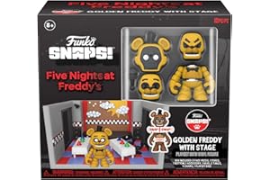 Funko Five Nights At Freddy's (FNAF) Snap: Zestaw - Scena z Freddym Fazbear - Złota - Kolekcjonerska figurka winylowa - Pomysł na prezent - Fani gier wideo