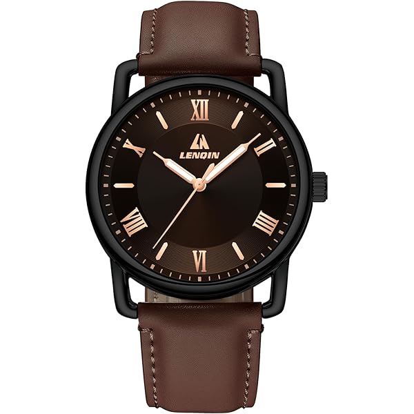 LIGE Orologio da polso da uomo, ultra sottile, semplice e alla moda, analogico, al quarzo, in