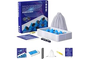 DONUBIIU Magnetic Chess Game, Magnet Board Game, Fun Table Top Magnet Game,Magnetic Effect Set Battle Chess,Strategy Game for Kids & Adults, Family Party Games,Ice Breaker Game, Date Night Game