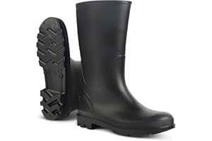 JUJU Kids Wellies for Boys and Girls, Easy Pull On Style, Durable and Comfy Waterproof Wellington Boots Kids