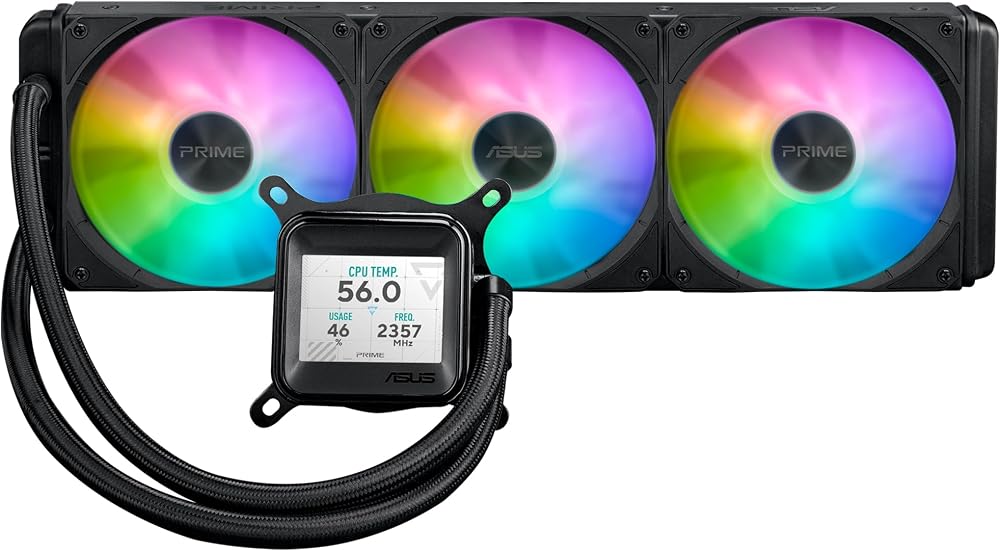 PRIME LC 360 ARGB LCD | Lc All-ın-one CPU, Keskin Ekranla CPU Ve GPU Bilgileri, Yüksek Performanslı Asetek Pompa, Dizi-zincir Fanlar 6 Yıl Garanti