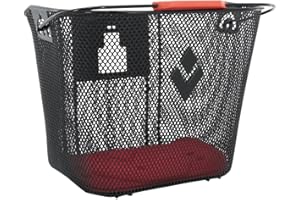 Panier Avant Acier nid Abeille hapo-g Noir (cm) -Vendu avec Fixation dmts VAE - e-Bike