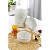 6'lı 12 cm Porselen Kase Seti - &Ccedil;orba, Meze, Sufle, Salata, Tatlı, Kahvaltılık Sunum Kasesi