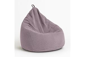 ‎CHILLY PILLEY chilly pilley® Sitzsack aus Cord mit EPS-Füllung - Sitzkissen, Gamingkissen, viele Farben, 85x125 Lila