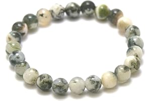 Miracles Minéraux Bracelet perle ronde 8 mm, pierre naturelle, création artisanale française, plus de 80 choix