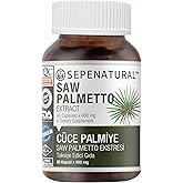 Sepe Natural Saw Palmetto | C&uuml;ce Palmiye Ekstresi | 60 Kaps&uuml;l x 400 mg | Standardize Meyve Ekstresi