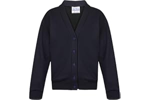 INDX-Clothing Girls School Fleece Cardigan Uniform Sweatshirt Uniform Smart School wear Age 2-3 to 13-14