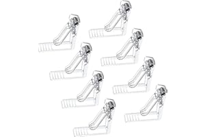 Fenglin-joy 8 Stück Verstellbar Tischdecken Clips, Klar Tischdecke Klammer,Kunststoff Tischdeckenklammer für Innen und Außen Hochzeiten Familie Abendessen Party Restaurants