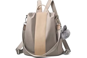 Charmore Damski plecak damski wodoodporny nylon torby szkolne antykradzieżowy plecak na co dzień torby na ramię