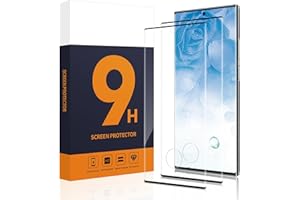 Carantee 2 Pièces Verre Trempé pour Samsung Galaxy S23 Ultra 5G, 9H Dureté Anti-rayures HD vitre protection, Bord 3D Anti-salissures protection écran pour Samsung Galaxy S23 Ultra